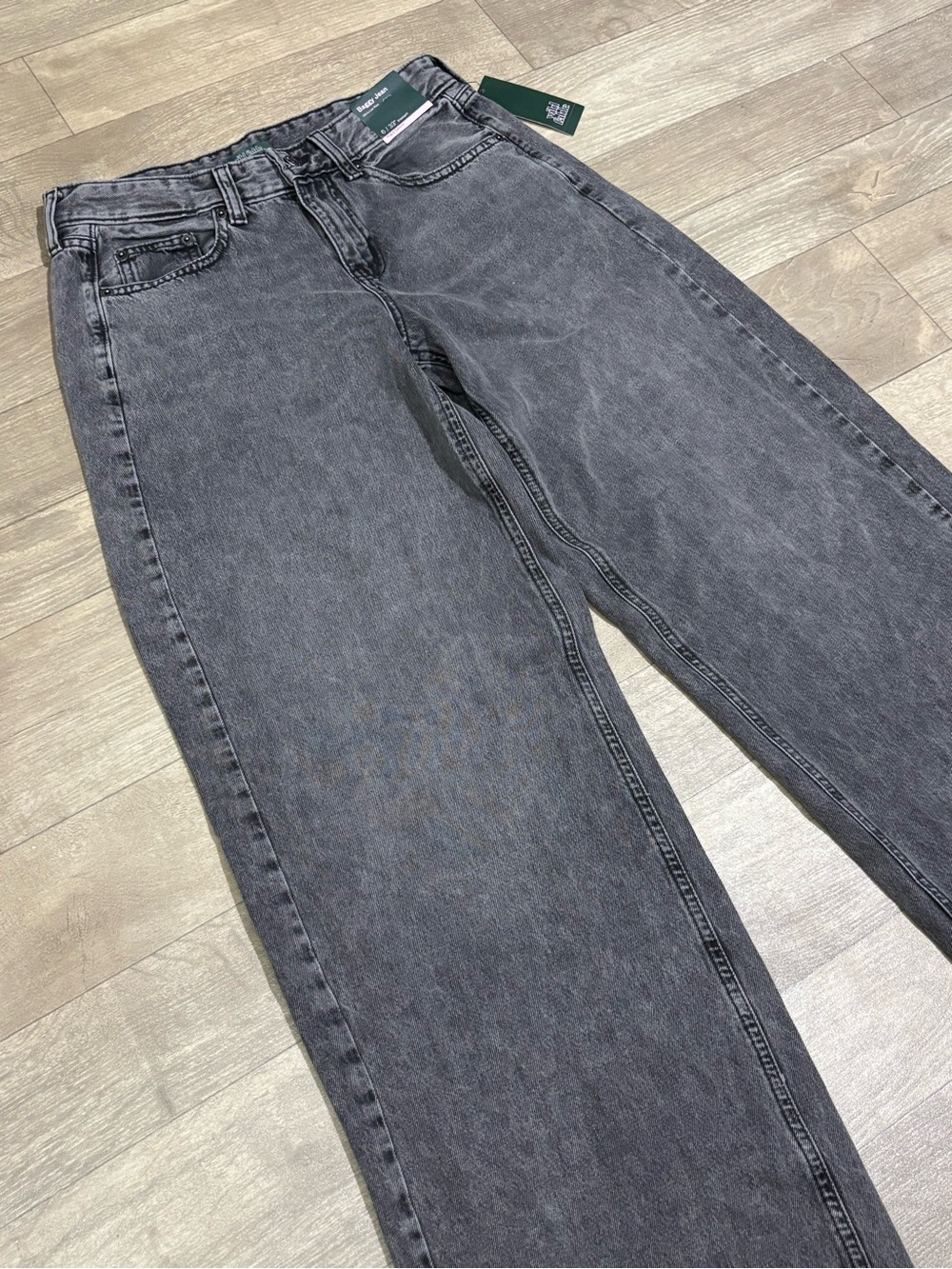 Wild Fable Women's Ultra Low-Rise Baggy Jeans Dark Gray Wash Size 6 Long - Picture 3 of 11